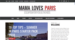 Desktop Screenshot of mamalovesparis.com