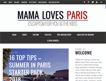 Tablet Screenshot of mamalovesparis.com